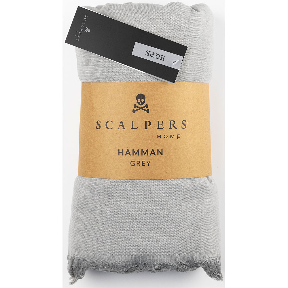 Prosop Scalpers Home Hamman, 80 x 165 cm, bumbac, gri