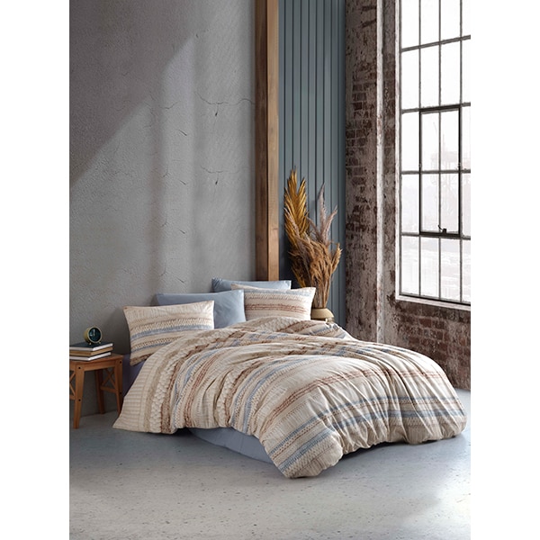 Lenjerie de pat Crochet, 1 persoana, 100% bumbac, 160 x 220, 2 piese