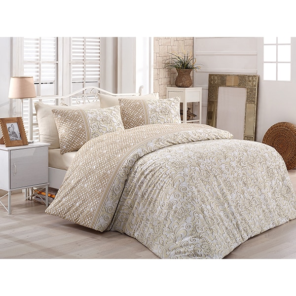 Lenjerie de pat Romantic, 1 persoana, 100% bumbac, 160 x 220, 3 piese