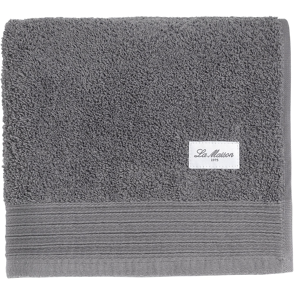 Prosop baie La Maison Aries, 30 x 30 cm, bumbac, gri
