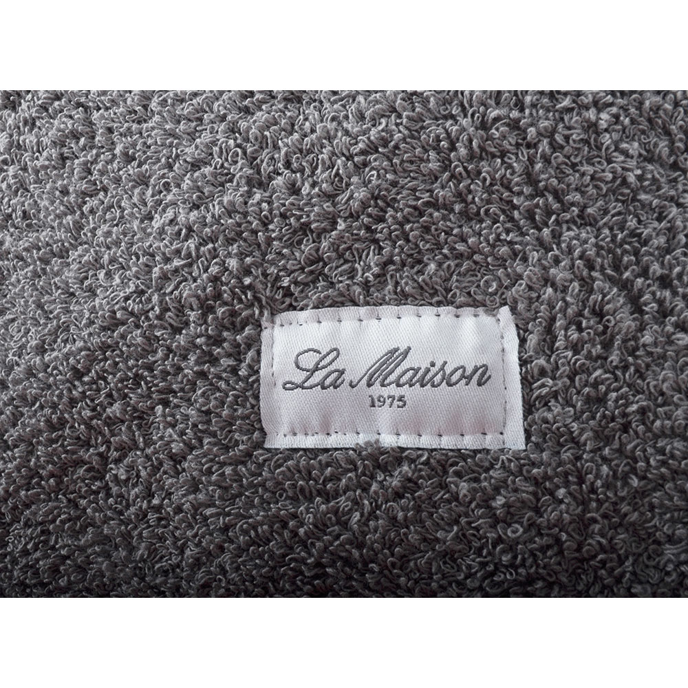 Prosop baie La Maison Aries, 30 x 30 cm, bumbac, gri