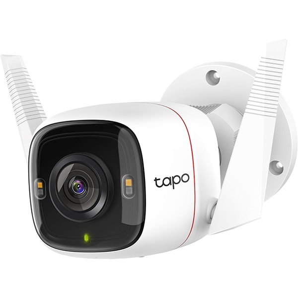 Camera IP Wireless exterior TP-LINK Tapo C320WS, 4MP, QHD 1440p, IR, Night Vision, Alb
