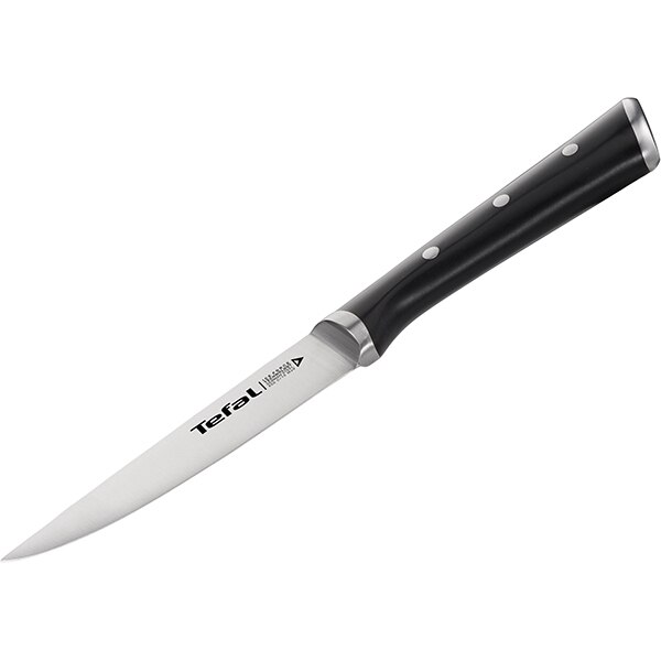 Cutit utilitar TEFAL Ingenio Ice Force K2320914, 11cm, inox, negru