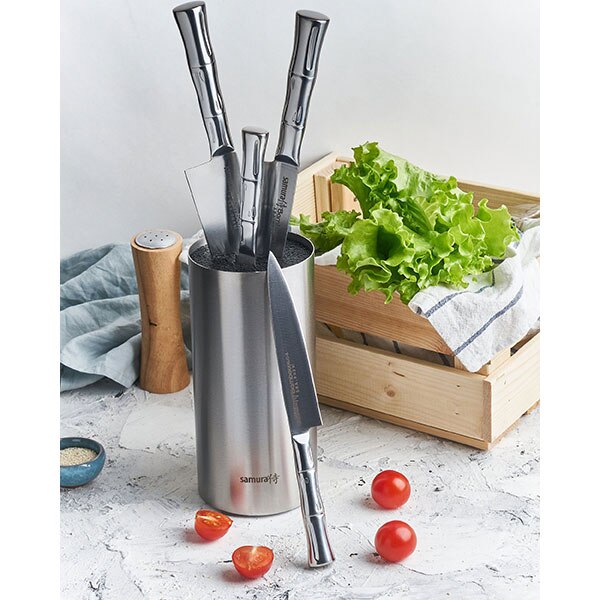 Set cutite SAMURA Bamboo SBA-05, 5 piese, otel, 8.5 - 19.4cm, otel, argintiu