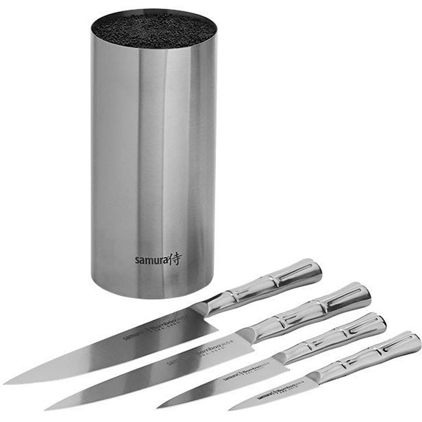 Set cutite SAMURA Bamboo SBA-05, 5 piese, otel, 8.5 - 19.4cm, otel, argintiu