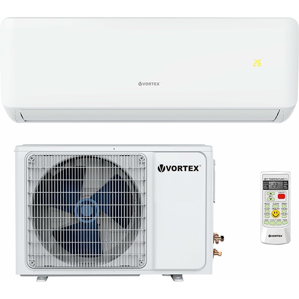Aer conditionat VORTEX VAI1222FA, 12000 BTU, A++/A+, Functie incalzire, Dezumidificare, Inverter, iFeel, kit instalare inclus, alb