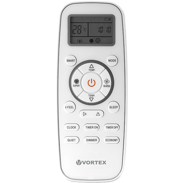 Aer conditionat VORTEX AERVAIH1222FV, 12000 BTU, A++/A+, Functie Incalzire, Inverter, Wi-Fi , kit instalare inclus, alb