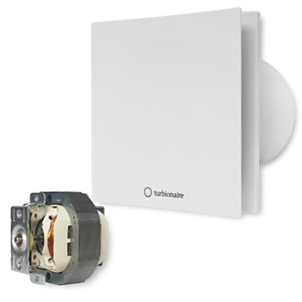 Ventilator baie extractor TURBIONAIRE ARTE 100 SW, 15W, 80mc/h, 100mm, alb