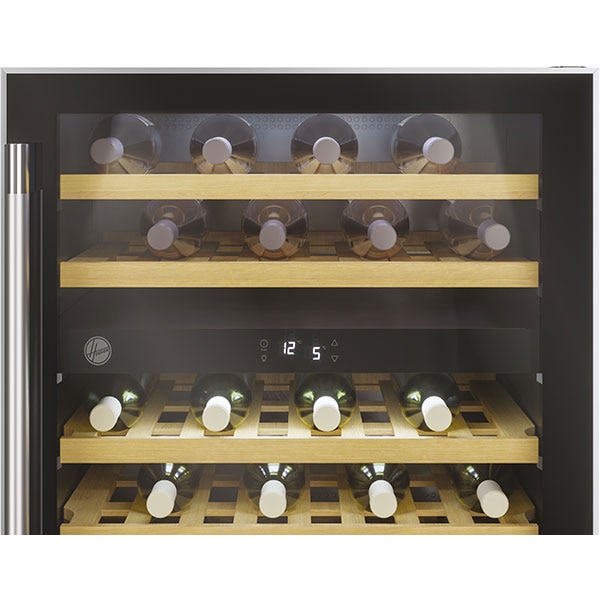 Racitor de vinuri incorporabil HOOVER HWCB 60/N, 46 sticle, H 82 cm, Clasa G, Wi-Fi