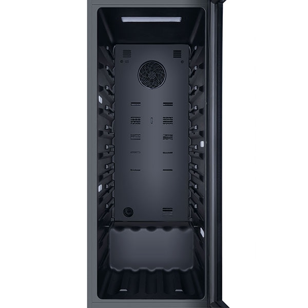 Racitor de vinuri HAIER HWS84GA, 84 sticle, H 127 cm, Clasa G, negru