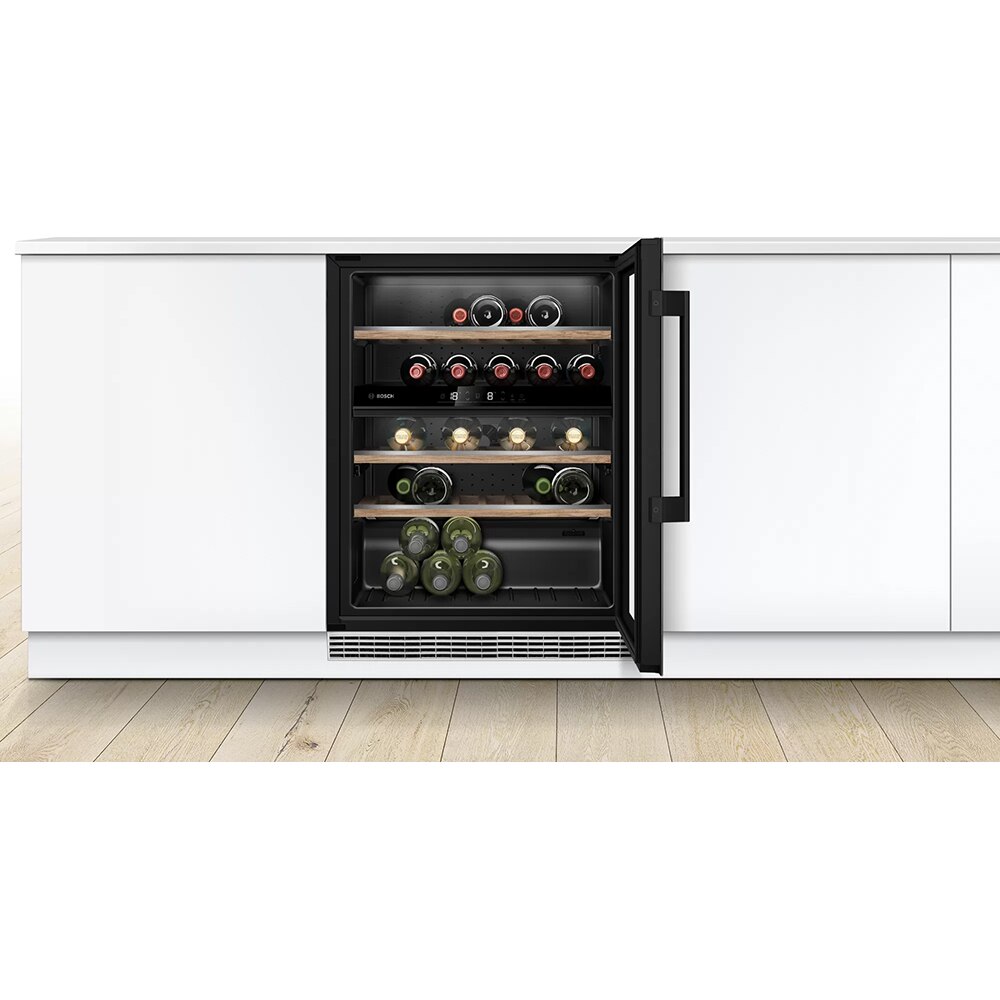 Racitor de vinuri incorporabil BOSCH KUW21AHG0, 44 sticle, H 82 cm, Clasa G