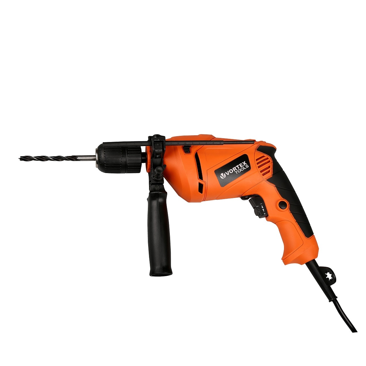 Masina de gaurit si insurubat cu percutie (bormasina) VORTEX TOOLS VO2803, 750W, 3000RPM, mandrina rapida 13mm, cutie plastic