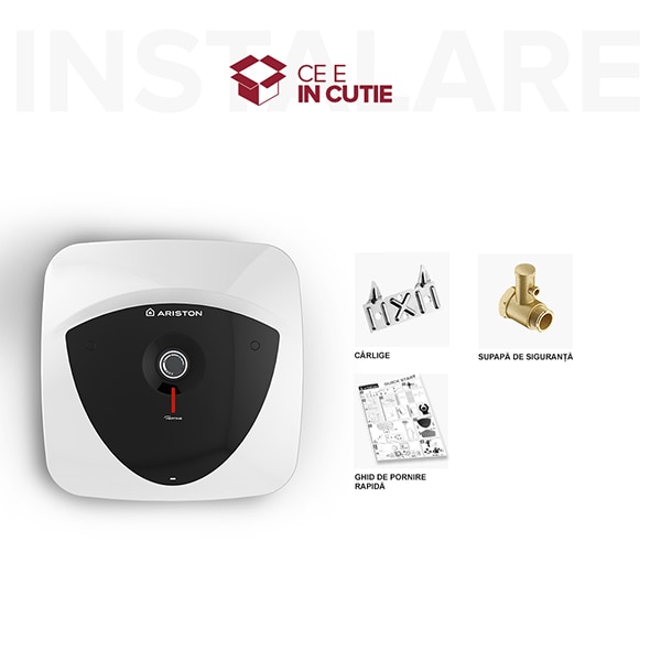 Boiler electric ARISTON Andris Lux 30 EU, 30l, 1500W, alb