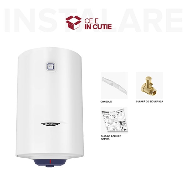 Boiler electric ARISTON BLU1 R, 80l, 1500W, alb