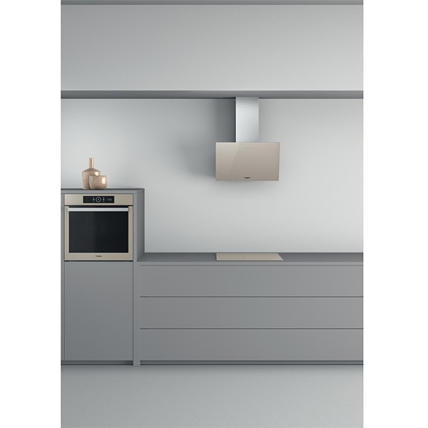 Hota decorativa WHIRLPOOL WHVP 62F LT SD, 1 motor, 650 m3/h, L 60 cm, argintiu