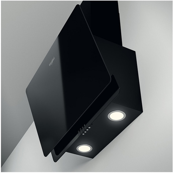 Hota decorativa WHIRLPOOL WHVP 65F LM K, 1 motor, 375 m3/h, L 60 cm, negru