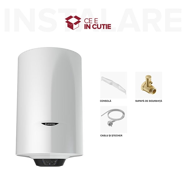 Boiler electric ARISTON Pro 1 ECO, 100l, 1800W, alb