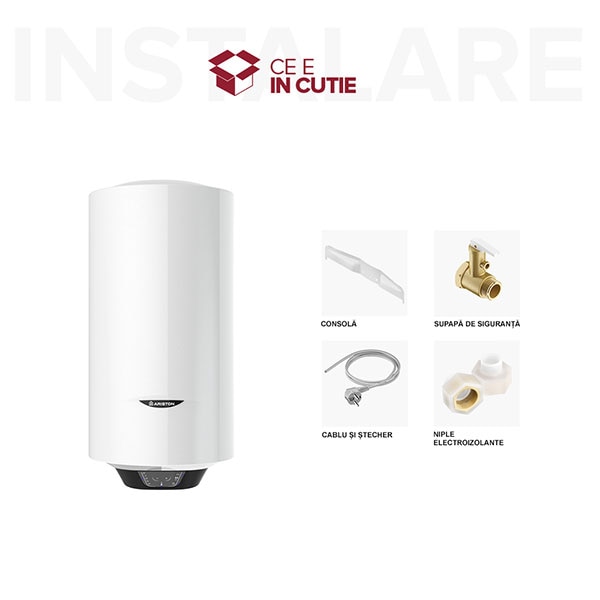 Boiler electric ARISTON Pro 1 ECO, 80l, 1800W, alb