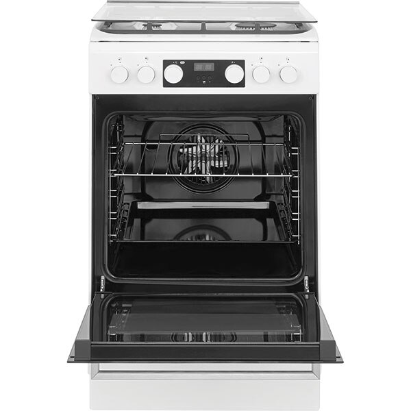 Aragaz WHIRLPOOL WS5G8CHW/E, 4 arzatoare, Gaz + Electric, L 50 cm, alb