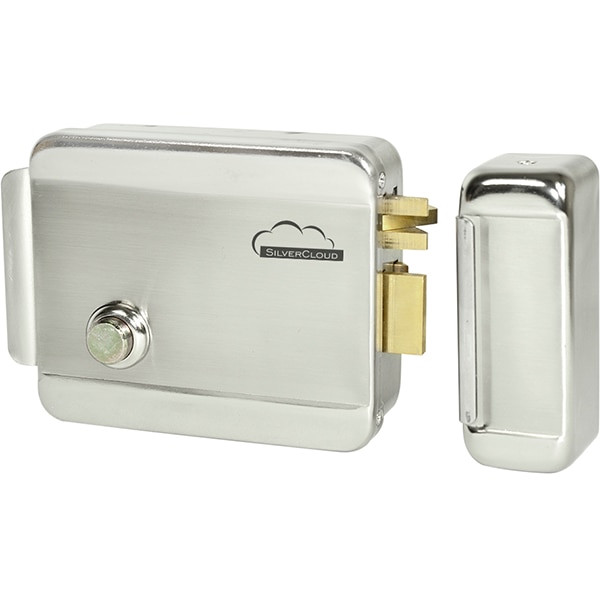 Yala electromagnetica SILVERCLOUD YL500 cu butuc, deschidere stanga, Fail Secure NO, argintiu