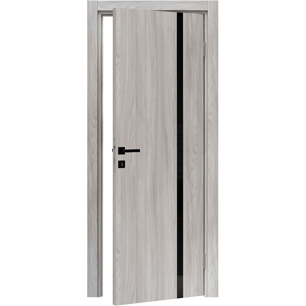 Usa interior VELTA Karpat, fara geam, reversibila, MDF, 78 x 203 cm, gri deschis