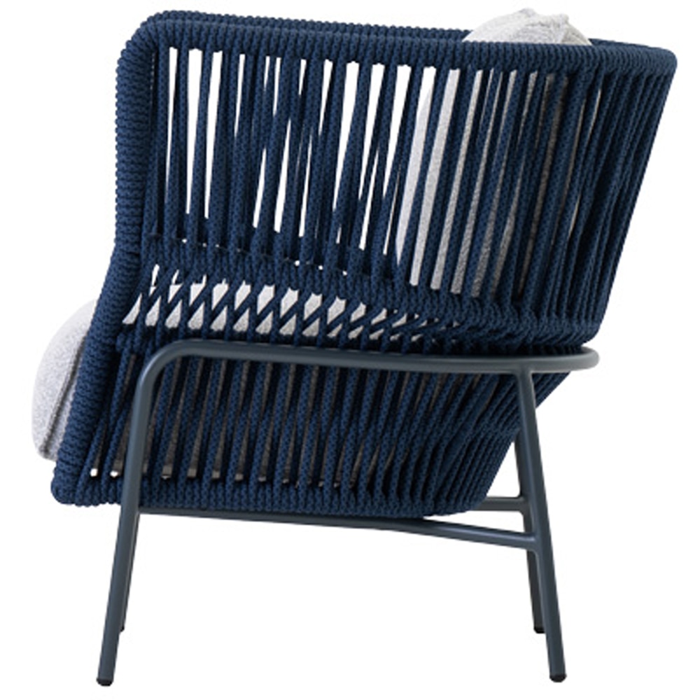 Scaun relaxare LIVINTWIST Rock 14, 79.5 x 82 x 17 cm, albastru