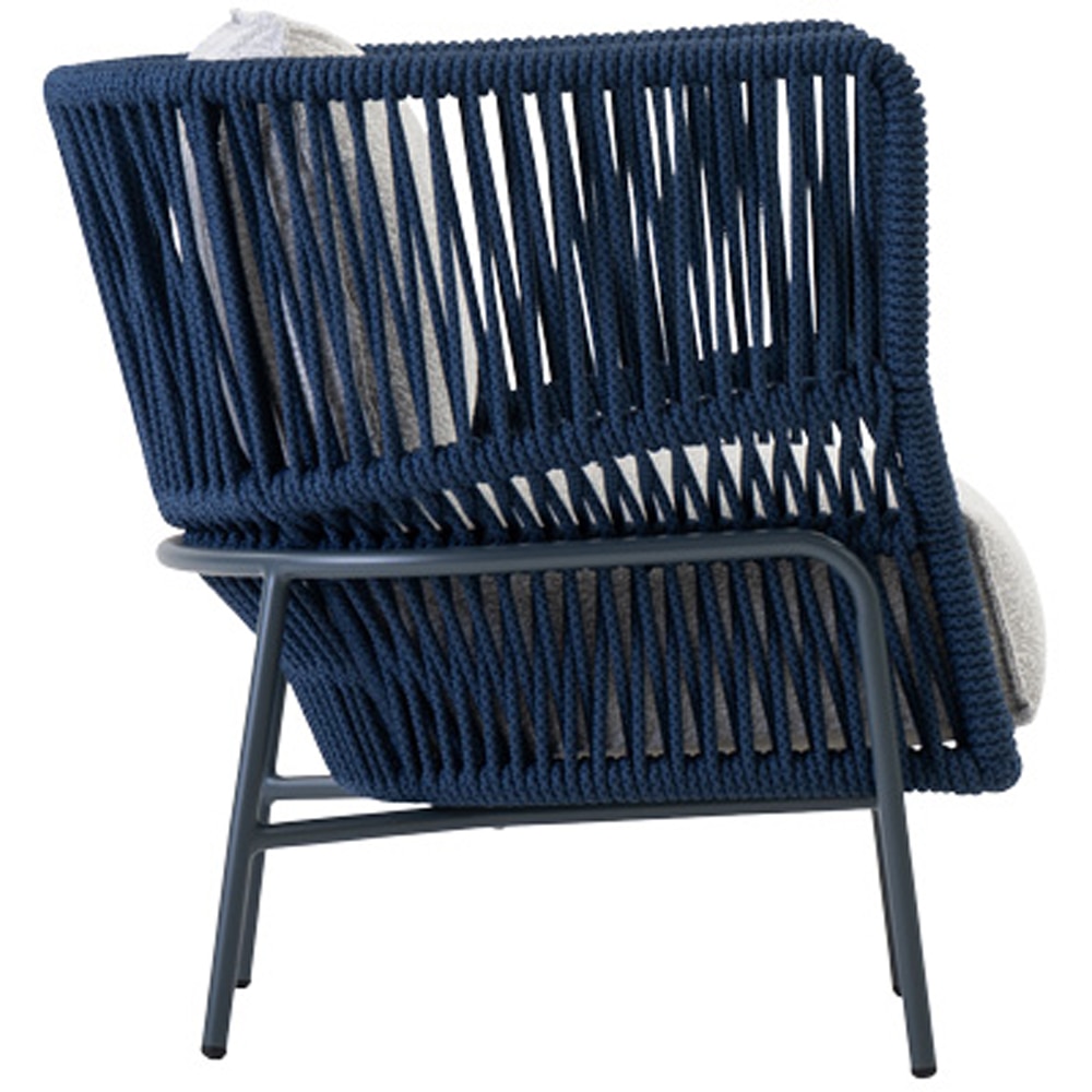 Scaun relaxare LIVINTWIST Rock 14, 79.5 x 82 x 17 cm, albastru