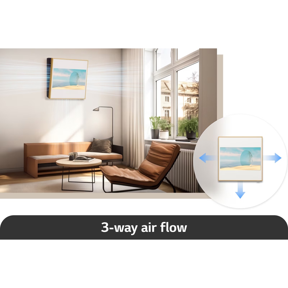 Aer conditionat LG Artcool Gallery Premium LCD A12GA2N, 12000 BTU, A++/A+, Inverter, Wi-Fi, Purificare aer