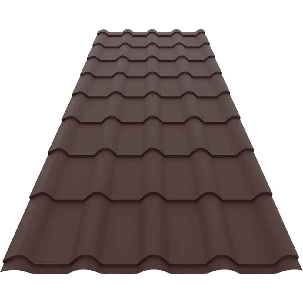 Placa metalica BASIC RAL 8017, 1.18 x 2.2 m, maro mat