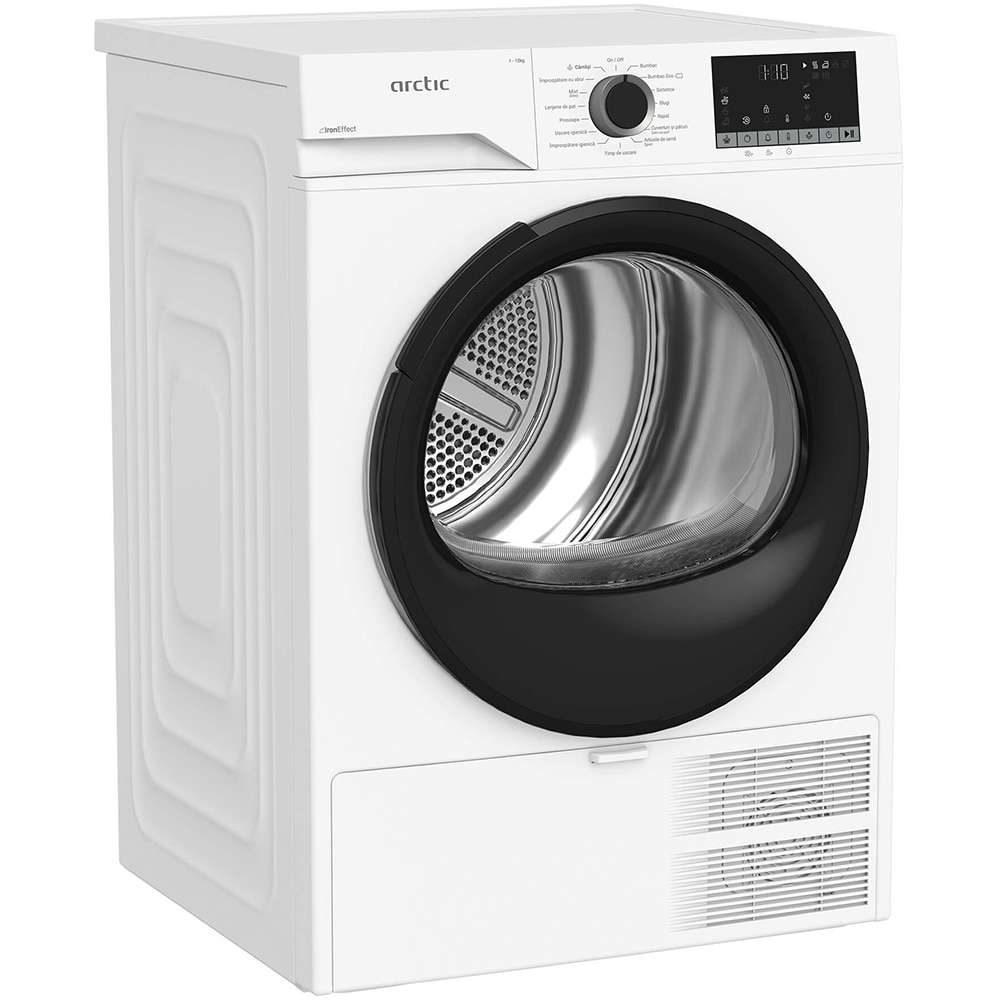 Uscator de rufe ARCTIC A2T20233W, Pompa de caldura, 10 kg, 15 programe, Clasa D, alb