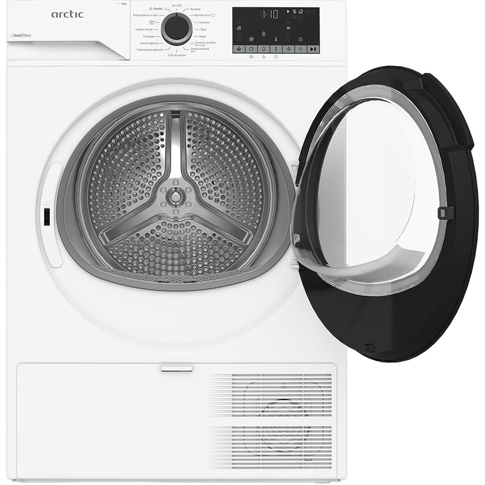 Uscator de rufe ARCTIC A2T20233W, Pompa de caldura, 10 kg, 15 programe, Clasa D, alb