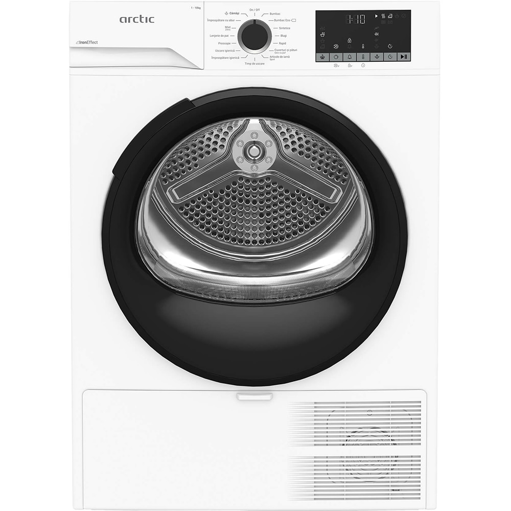 Uscator de rufe ARCTIC A2T20233W, Pompa de caldura, 10 kg, 15 programe, Clasa D, alb