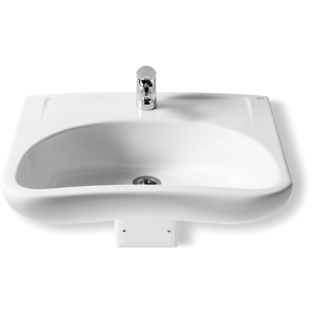 Lavoar suspendat ROCA Access A327230000, pentru persoane cu dizabilitati, ceramica, 64 x 55 cm, alb