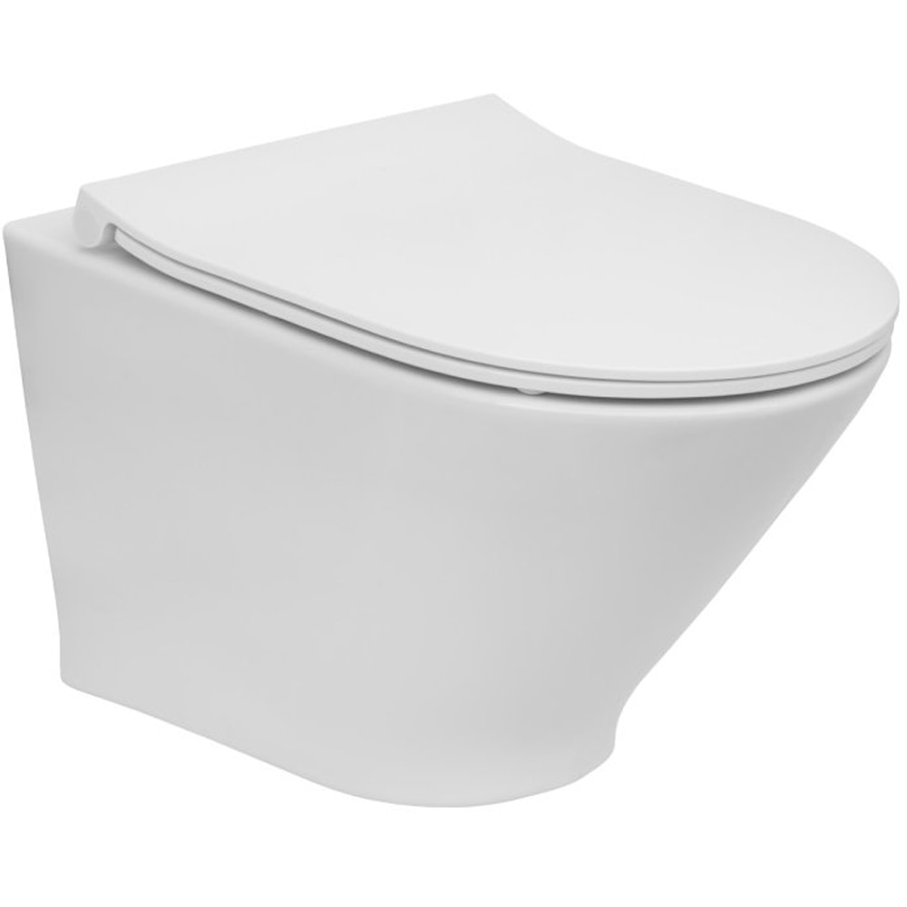 Vas WC suspendat ROCA Gap Round A34H0N3000, portelan, 35.5 x 48 x 34.5 cm, capac SoftClose, alb