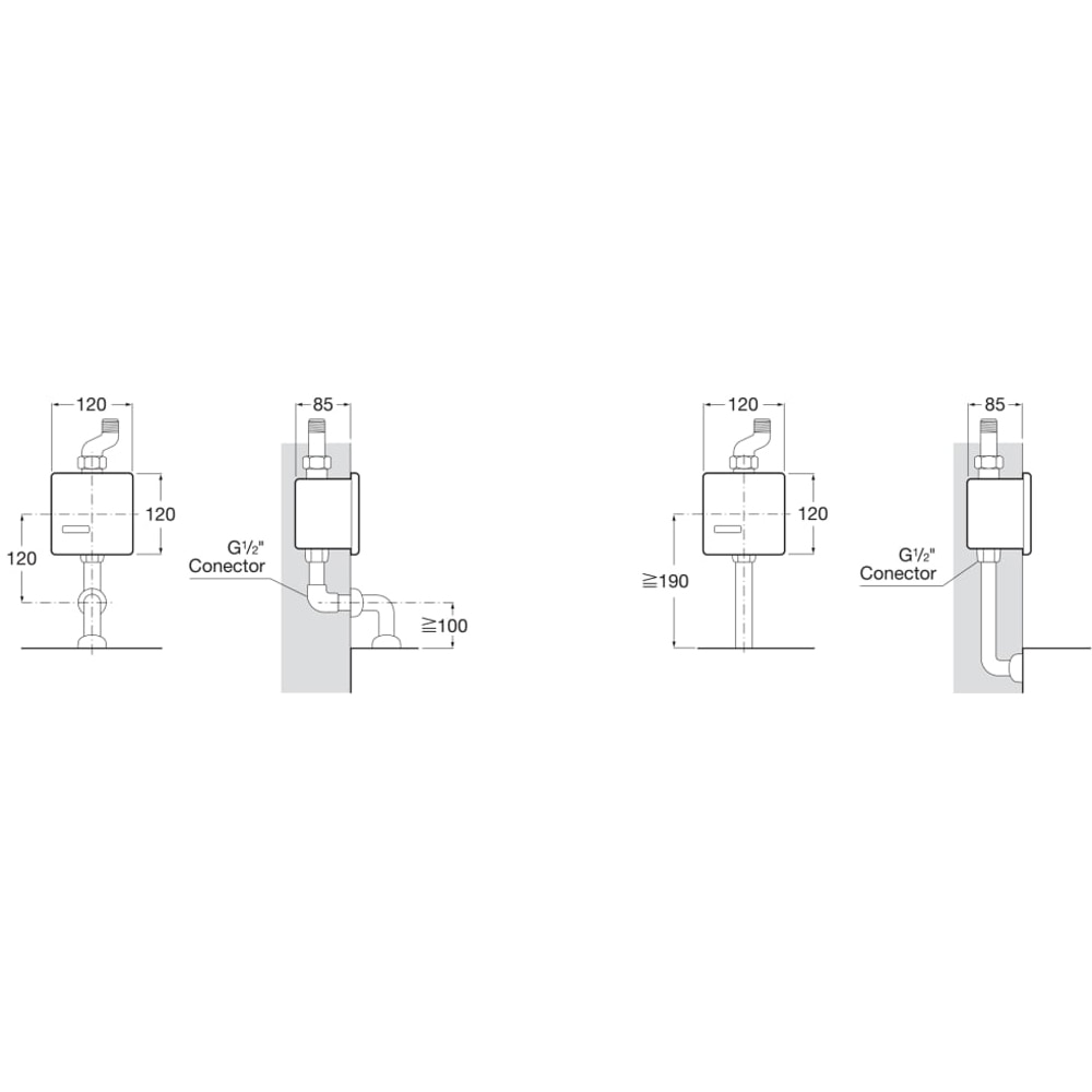 Clapeta actionare pisoar ROCA Sentronic A5A8102C00, senzor, crom