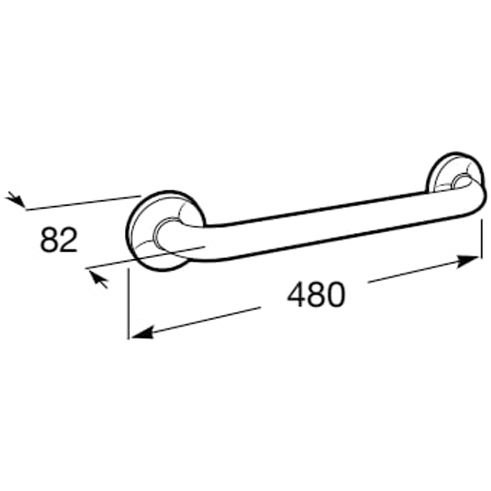 Bara sprijin cada ROCA Acces Comfort A816927001, 40 cm, crom