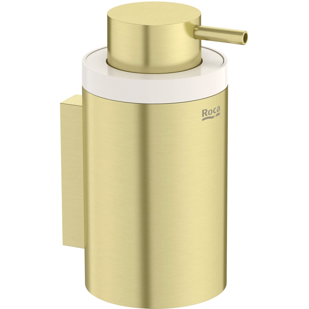 Dispenser sapun lichid ROCA Hotels A817596VA0, metal, 240 ml, auriu periat