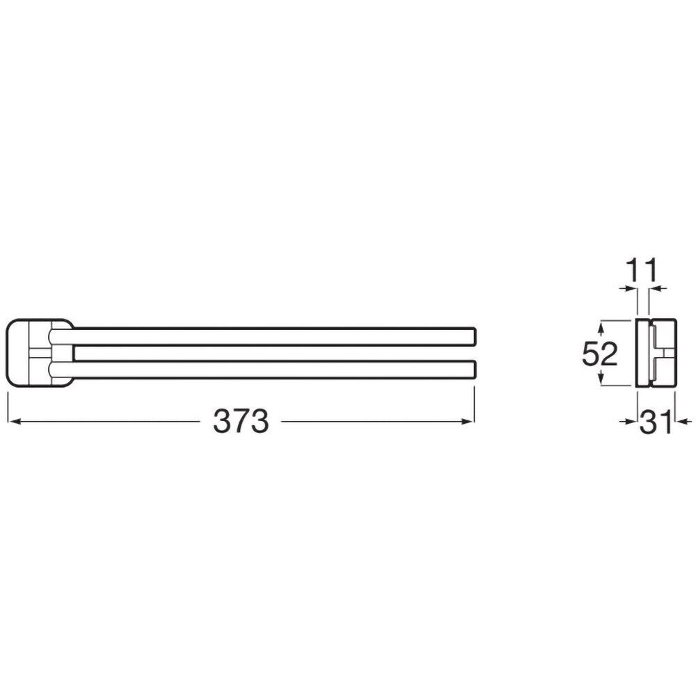 Suport prosop dublu ROCA Victoria A817885C00, brate pivotante, crom