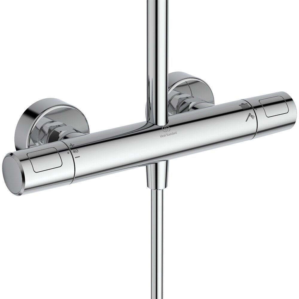 Sistem dus IDEAL STANDARD Ceratherm T25 N A8520AA 26, termostat, 2 functii, crom