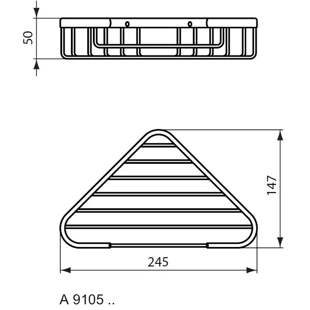 Raft de colt IDEAL STANDARD IOM A9105XG, negru mat