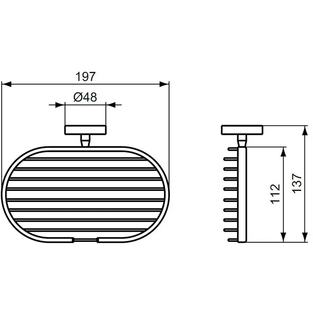 Etajera baie IDEAL STANDARD IOM A9112XG, negru mat