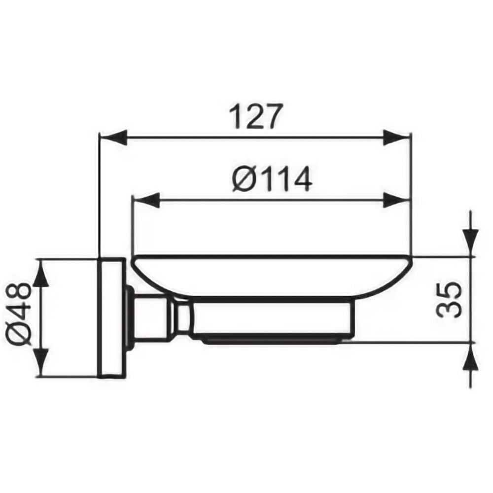 Savoniera cu suport IDEAL STANDARD IOM A9122AA, crom