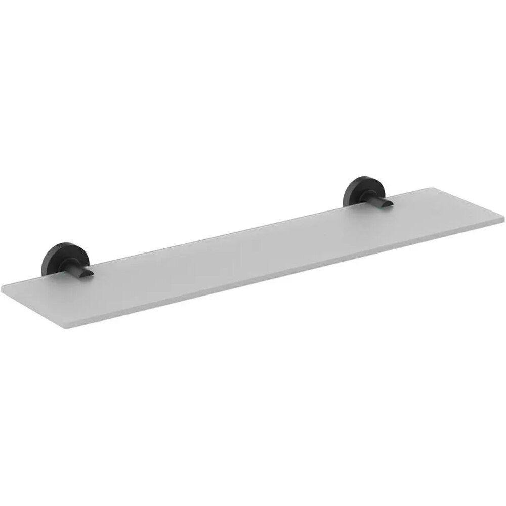 Etajera baie IDEAL STANDARD IOM A9124Xg, sticla, 52 cm, negru mat