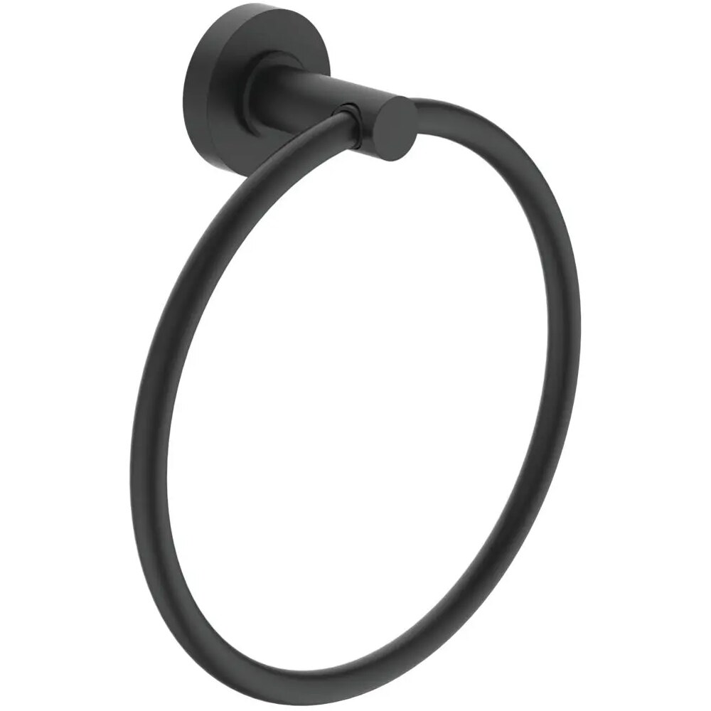 Suport prosop tip inel IDEAL STANDARD IOM A9130XG, negru mat