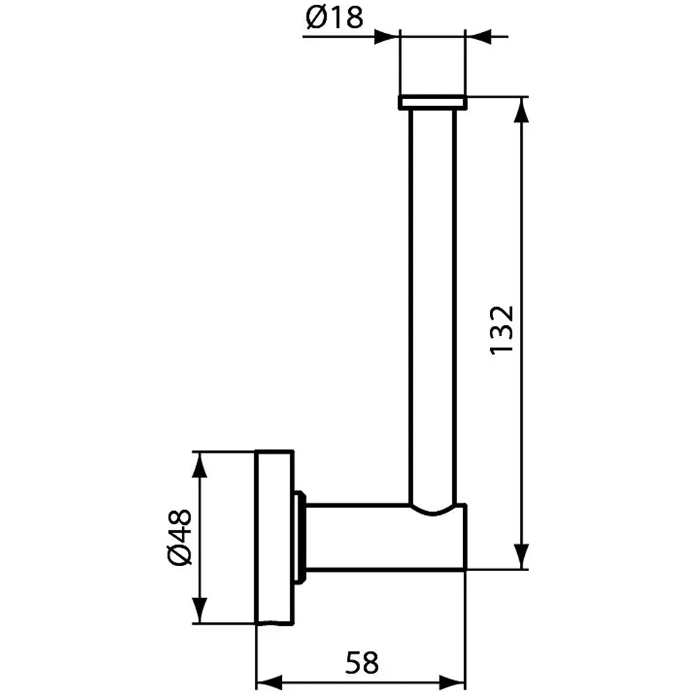 Suport rezerva hartie igienica IDEAL STANDARD IOM A9132XG, negru mat