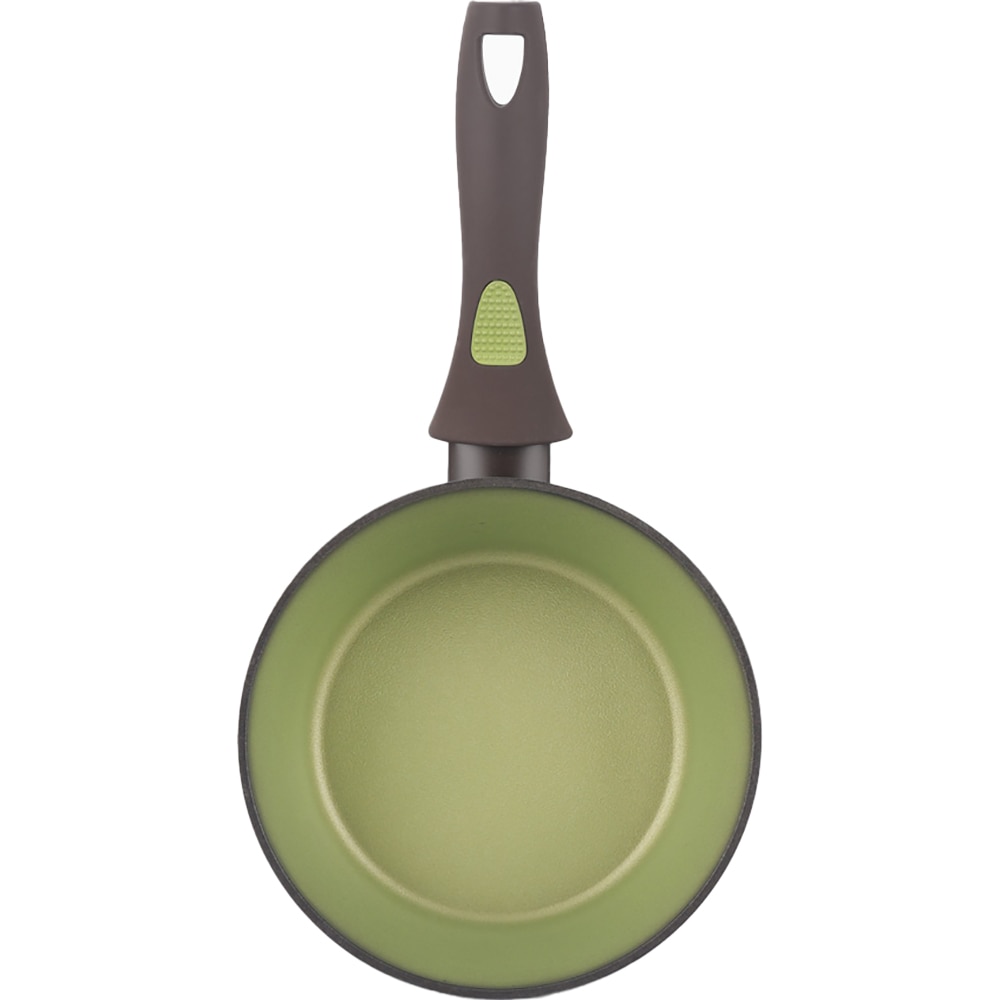 Cratita cu capac pentru sos AMERCOOK Avocado AC0108404.18, 1.5l, 18 cm, aluminiu forjat, negru-verde