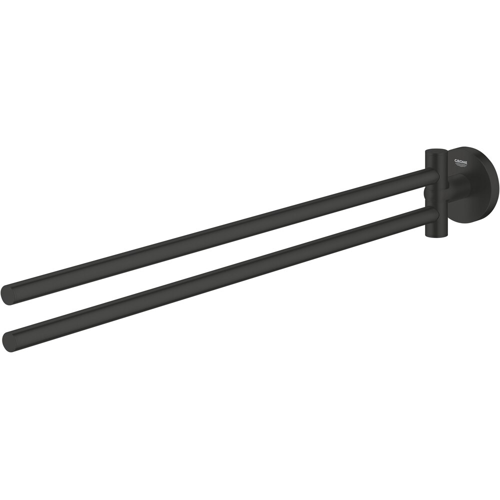 Suport prosop dublu GROHE Essentials 1024672430, 44 cm, negru