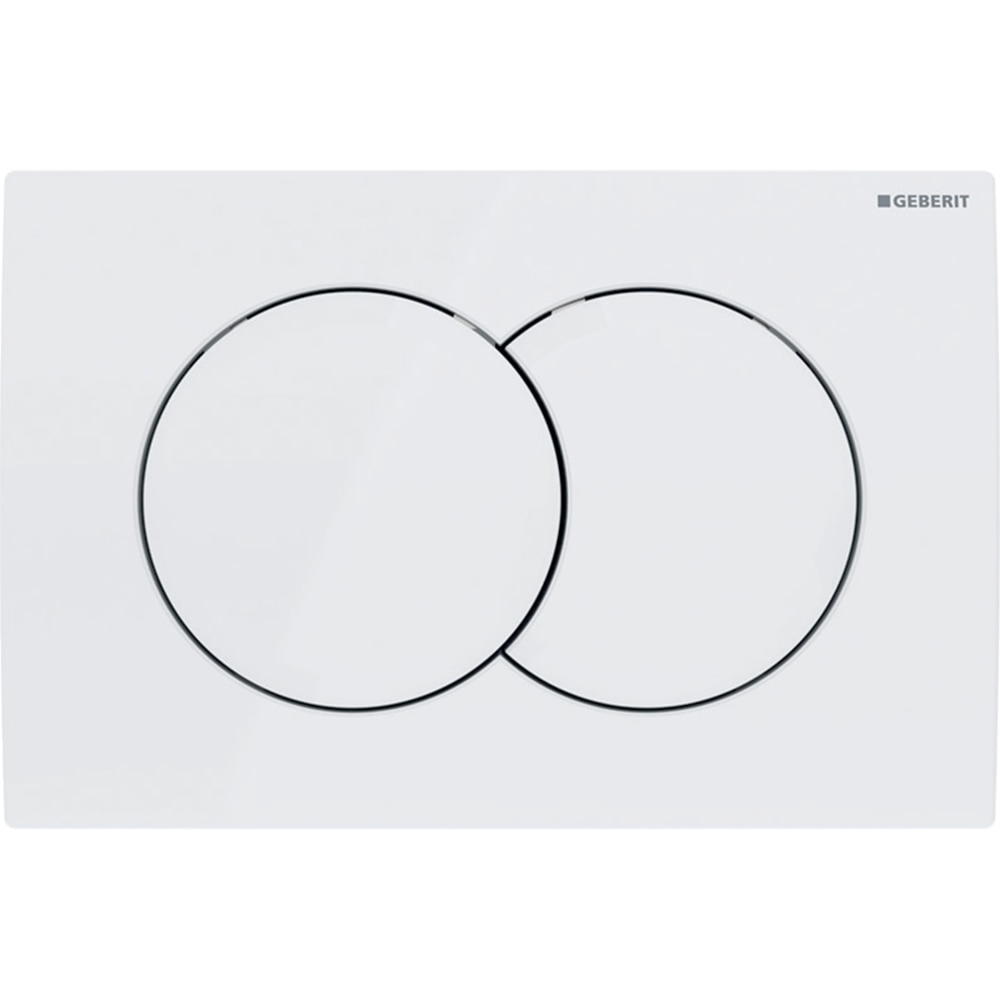 Clapeta actionare GEBERIT Delta 01 115107111, dubla actionare, alb