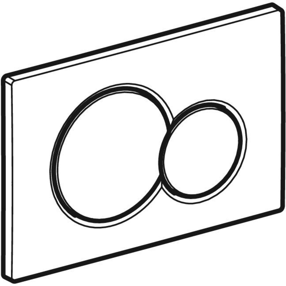 Clapeta actionare GEBERIT Sigma 01 115770JQ5, dubla actionare, crom mat