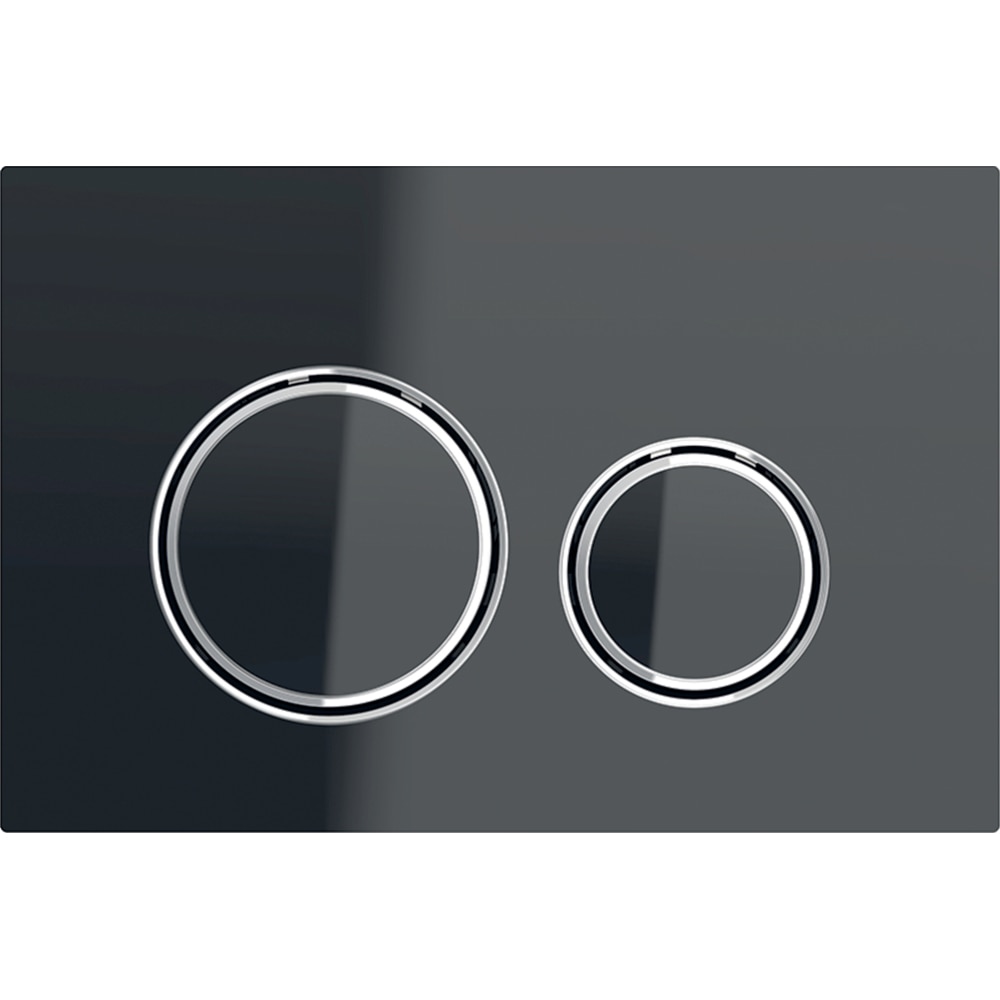 Clapeta actionare GEBERIT Sigma 21 115884SJ1, dubla actionare, negru-crom